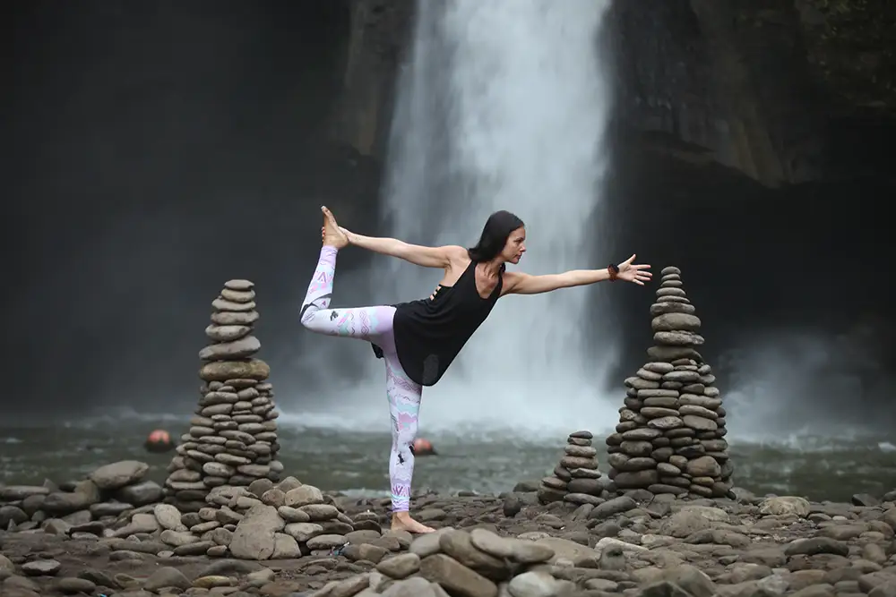 Image of woman in yoga pose.